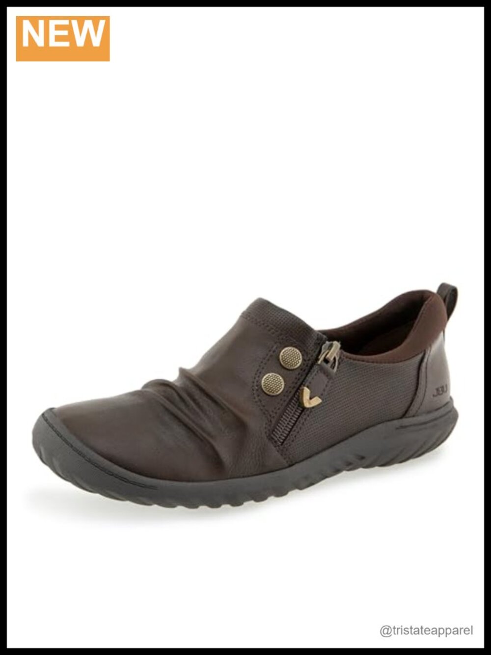 Women's Faux Leather Slip On Loafers Arch Support Walking Shoes